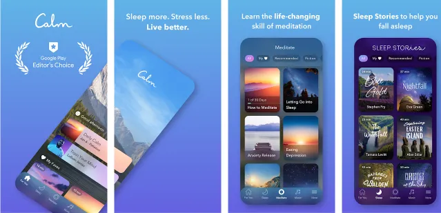calm app screenshot