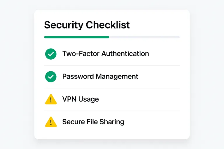 Security checklist