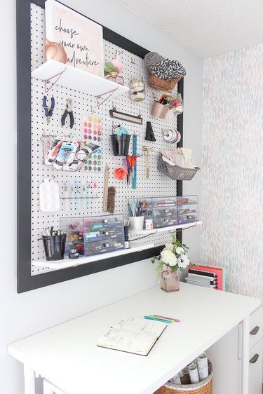 Vertical Storage Pegboard