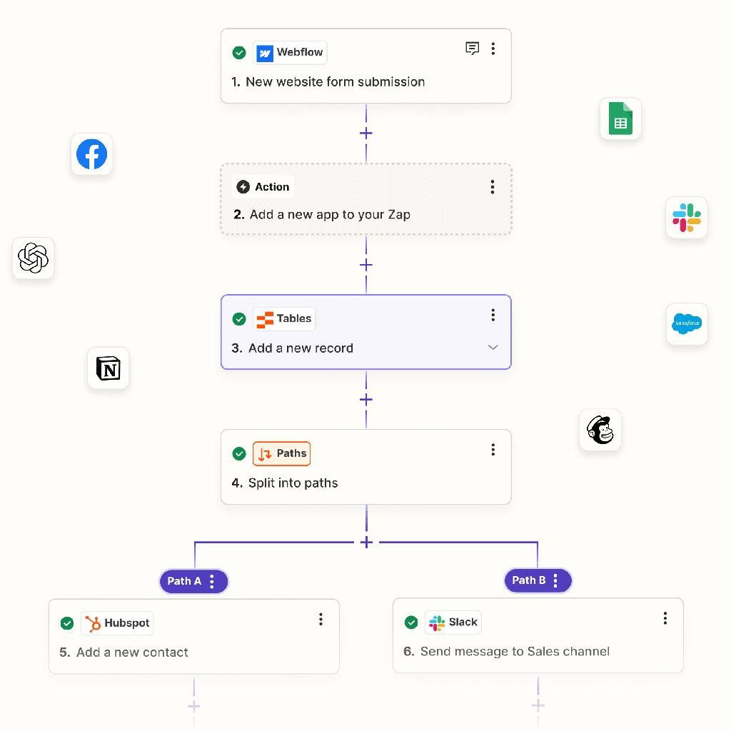 zapier workflow screenshot