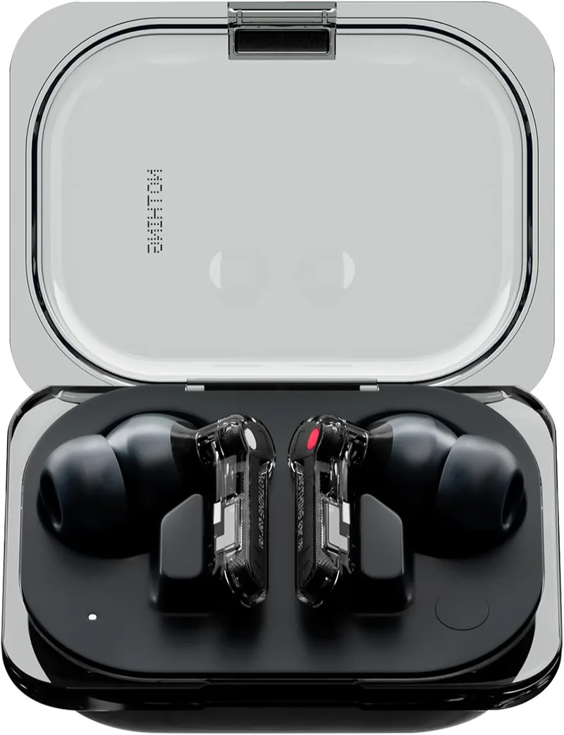 Nothing Ear wireless earbuds with transparent charging case