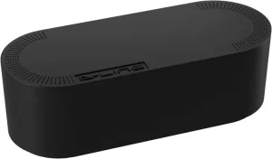 A sleek, matte black box designed for power strip and cable management concealment.